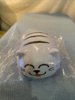 Blue Chubby Kitten Squeeze Toy - Kids Learning Toy